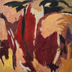 Basse Cour 50x50 - Acryl auf Leinen 2025